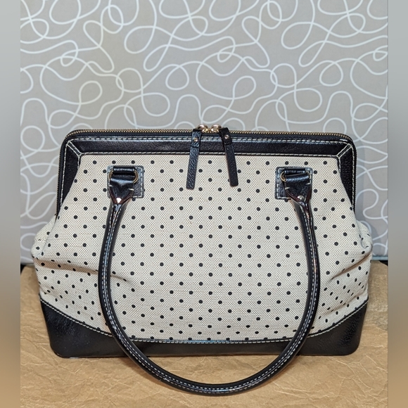 Kate Spade Ashlyn Bell Town Polka Dot Satchel EUC - Picture 2 of 13
